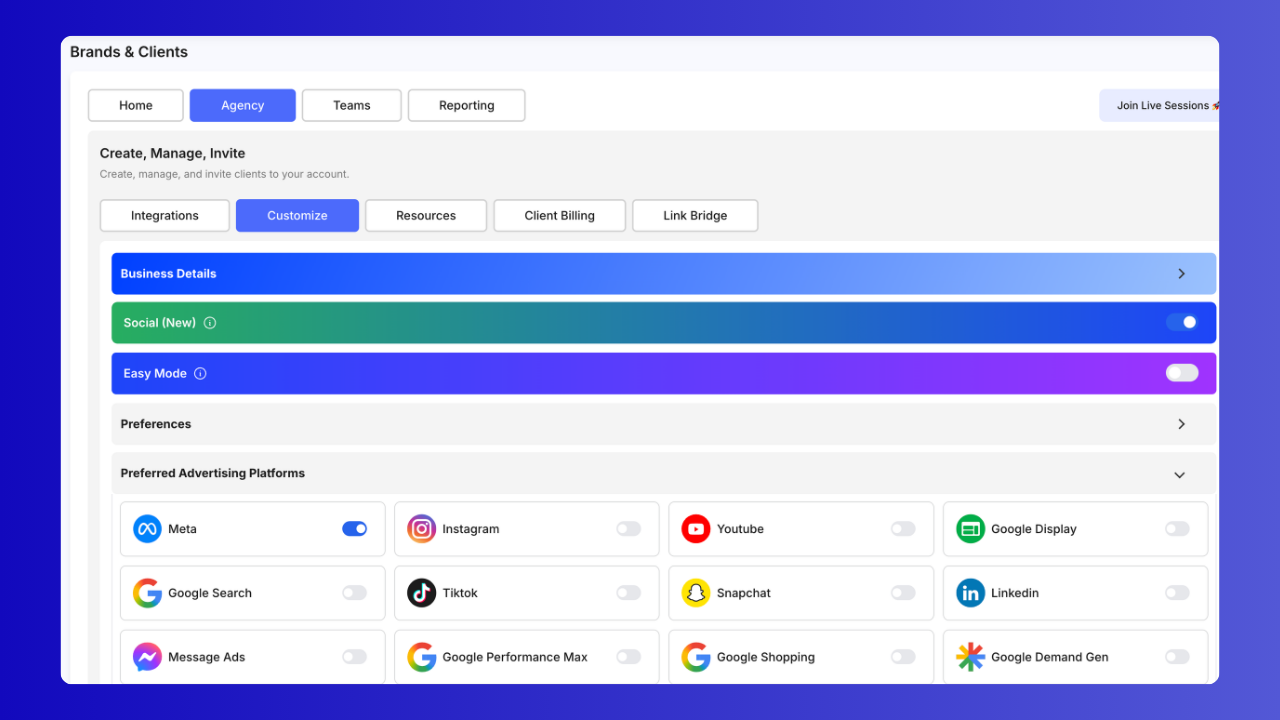 Plai's multi-brand workspaces for managing separate clients and brands